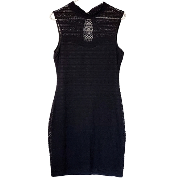 Guess Dresses & Skirts - 2360 * Guess Sleeveless Lace Overlay Dress Black Size 10